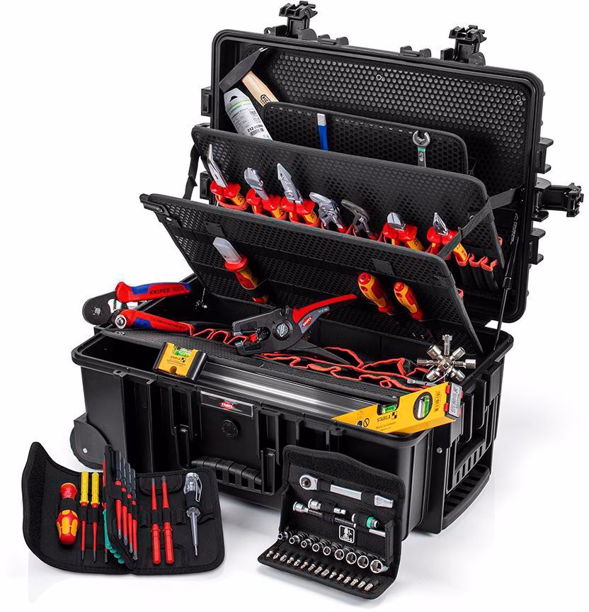 Werkzeugkoffer Robust45 Move 66-tlg.Koffer a.schlagfestem PP f.Elektriker