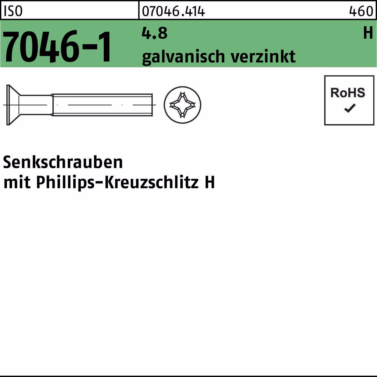 Senkschraube ISO
