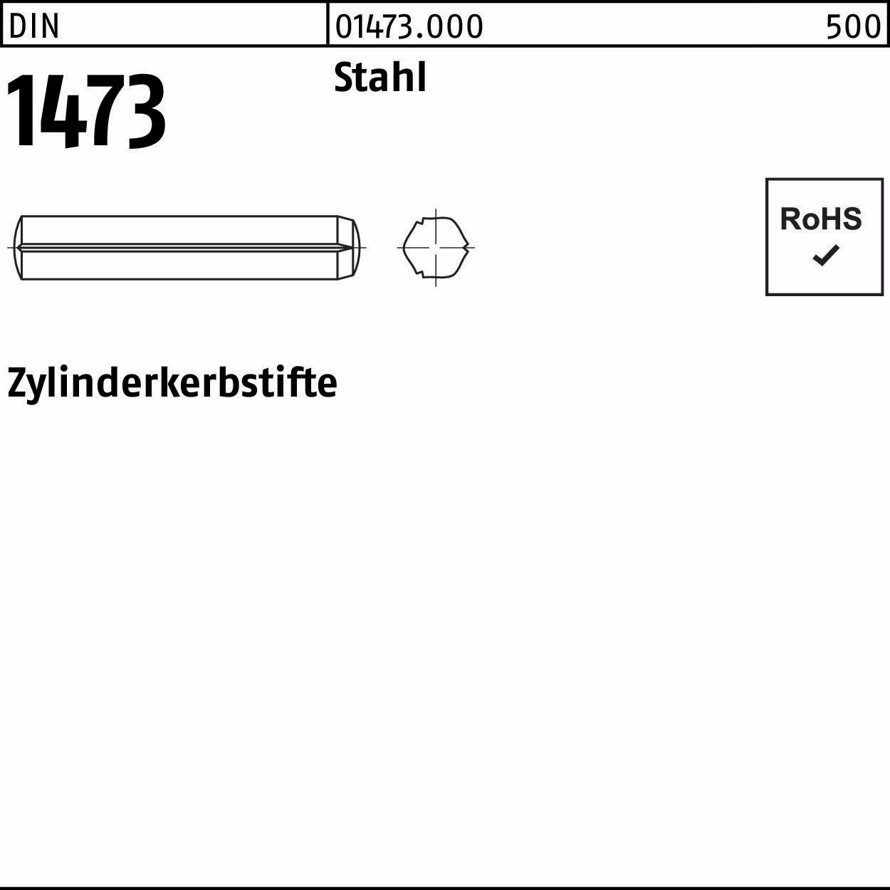 Zylinderkerbstift DIN 1473