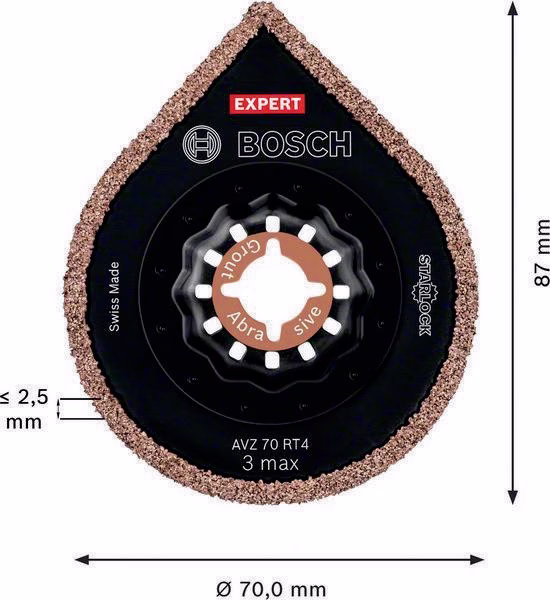 Segmentsägeblatt EXPERT AV Z70 RT4 3 D.70mm Mörtel Starlock