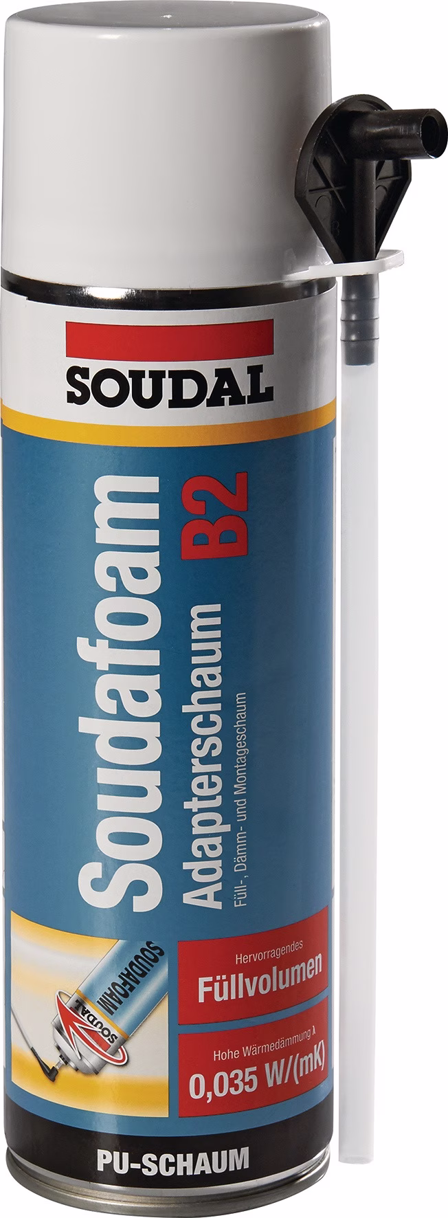 1K-Montageschaum SOUDAFOAM 500 ml B2 champagner m.Einw.-Handsch.Dose