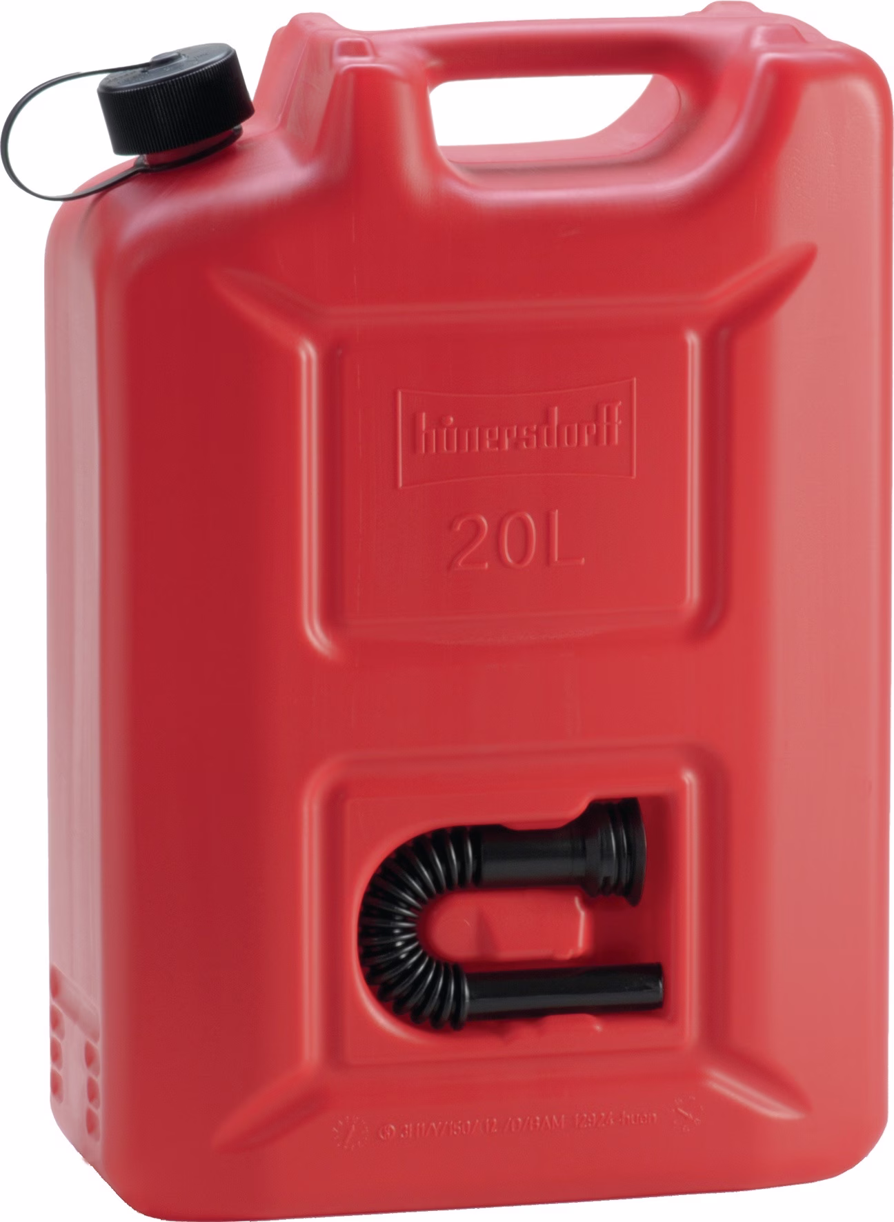 Kraftstoffkanister PROFI 20l rot HDPE L350xB165xH495mm