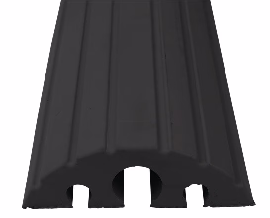 Schlauch- u.Kabelbrücke L1200xB210xH65mm Vollgummi schwarz