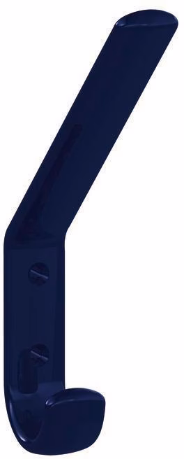Garderobenhaken 477.90.070 einfach A.108mm PA 50 stahlblau H.163mm