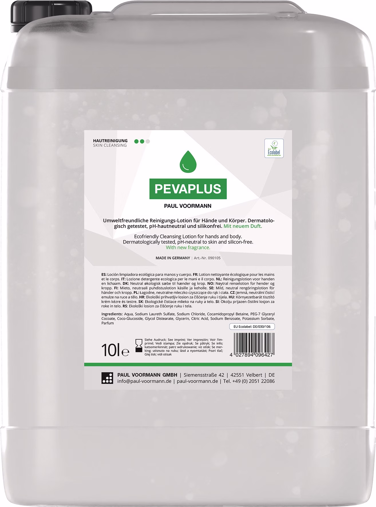 Handreinigung PEVAPLUS silikonfrei,pH-neutral