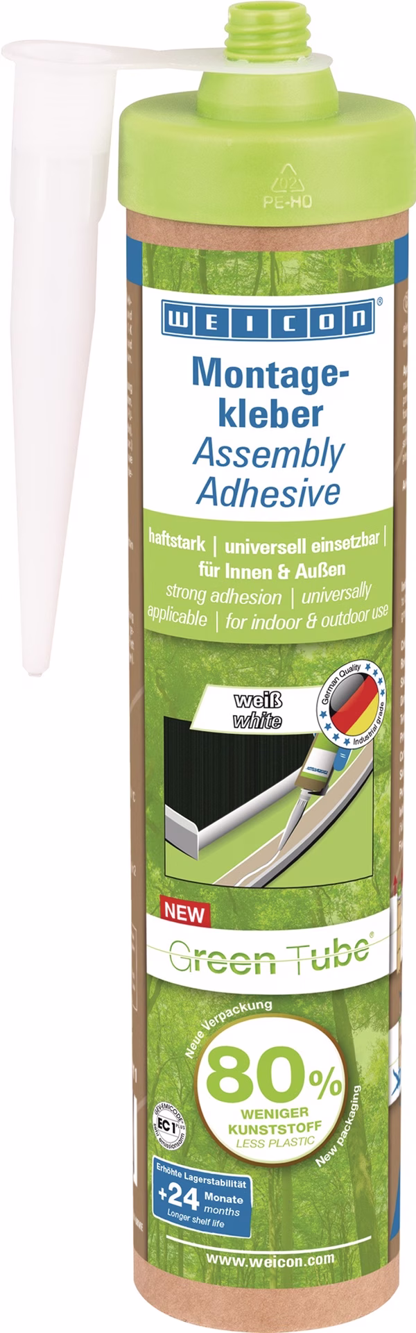 Montagekleber weiß 280ml Green Tube Kartusche