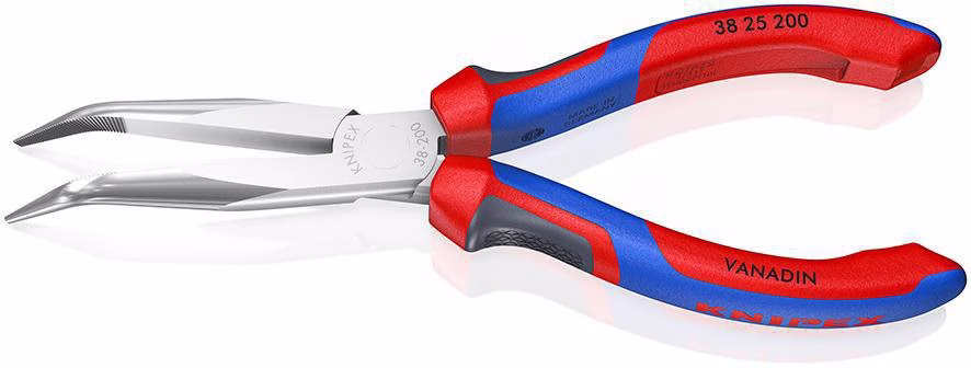Mechanikerzange L.200mm Form 2 40Grad gew.Comfort-Griff verchr