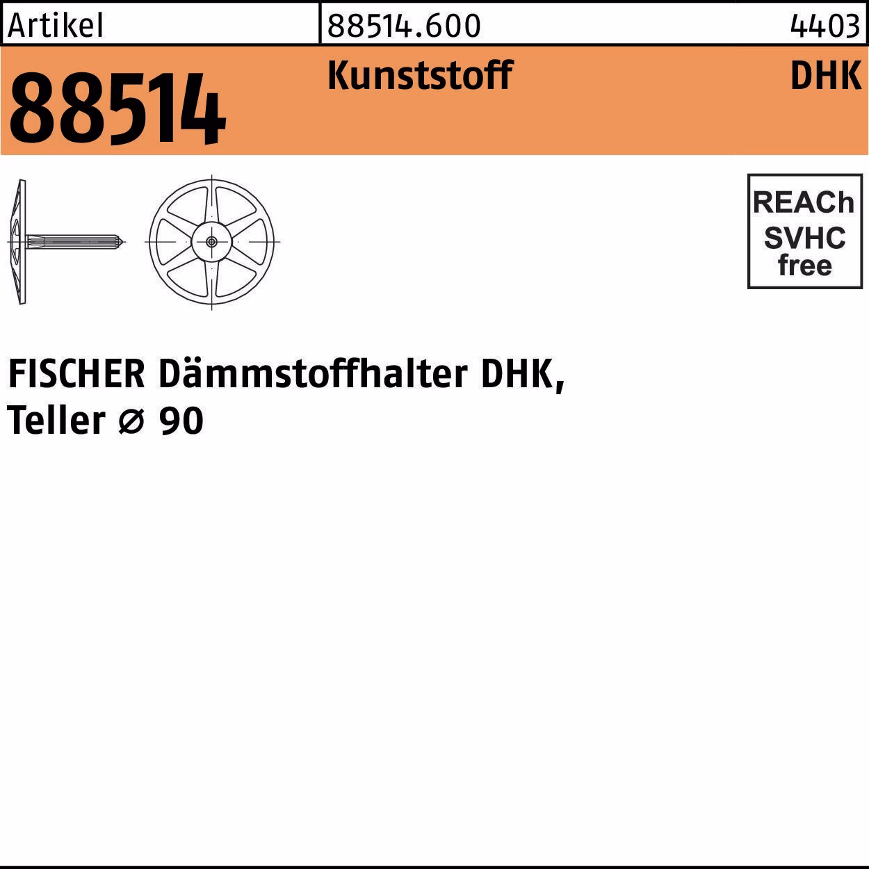 Dämmstoffhalter R 88514 DHK Ku.