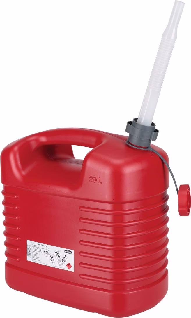 Kraftstoffkanister Inh.20l rot HDPE L385xB229xH410mm