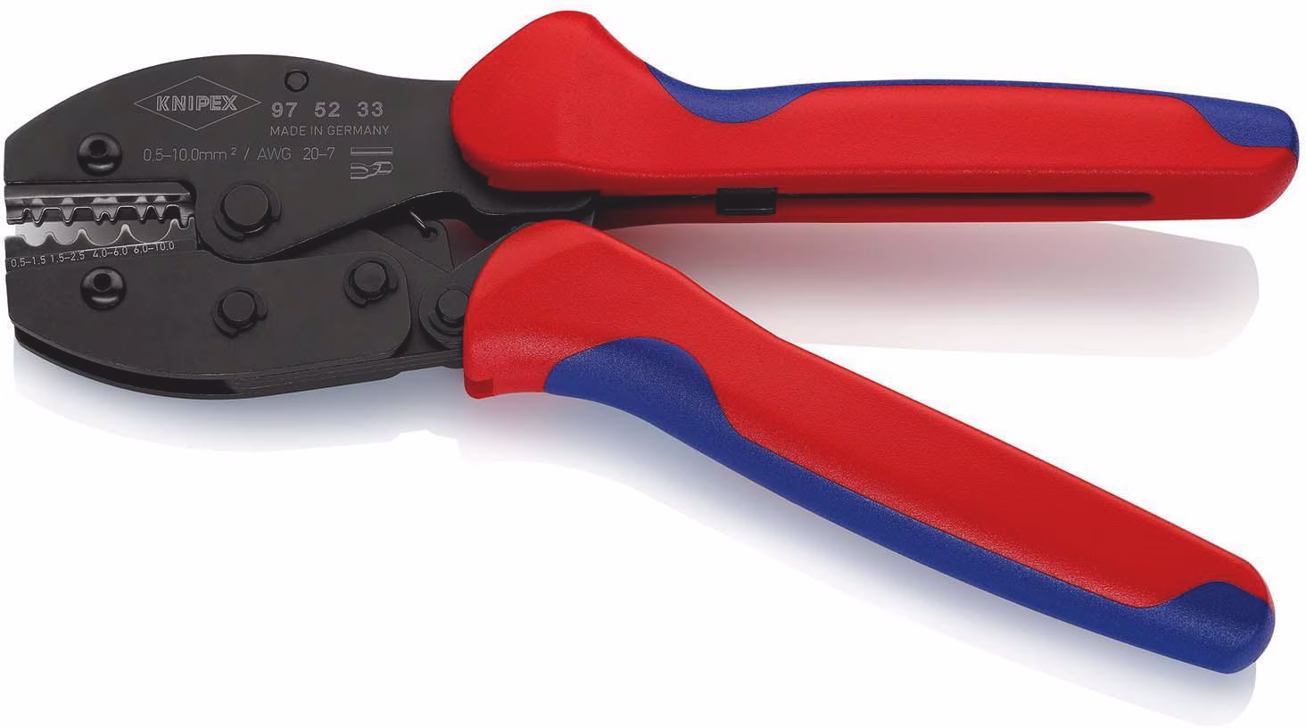 Crimpzange PreciForce® L.220mm 0,5-10 (AWG 20-7) mm² 478g