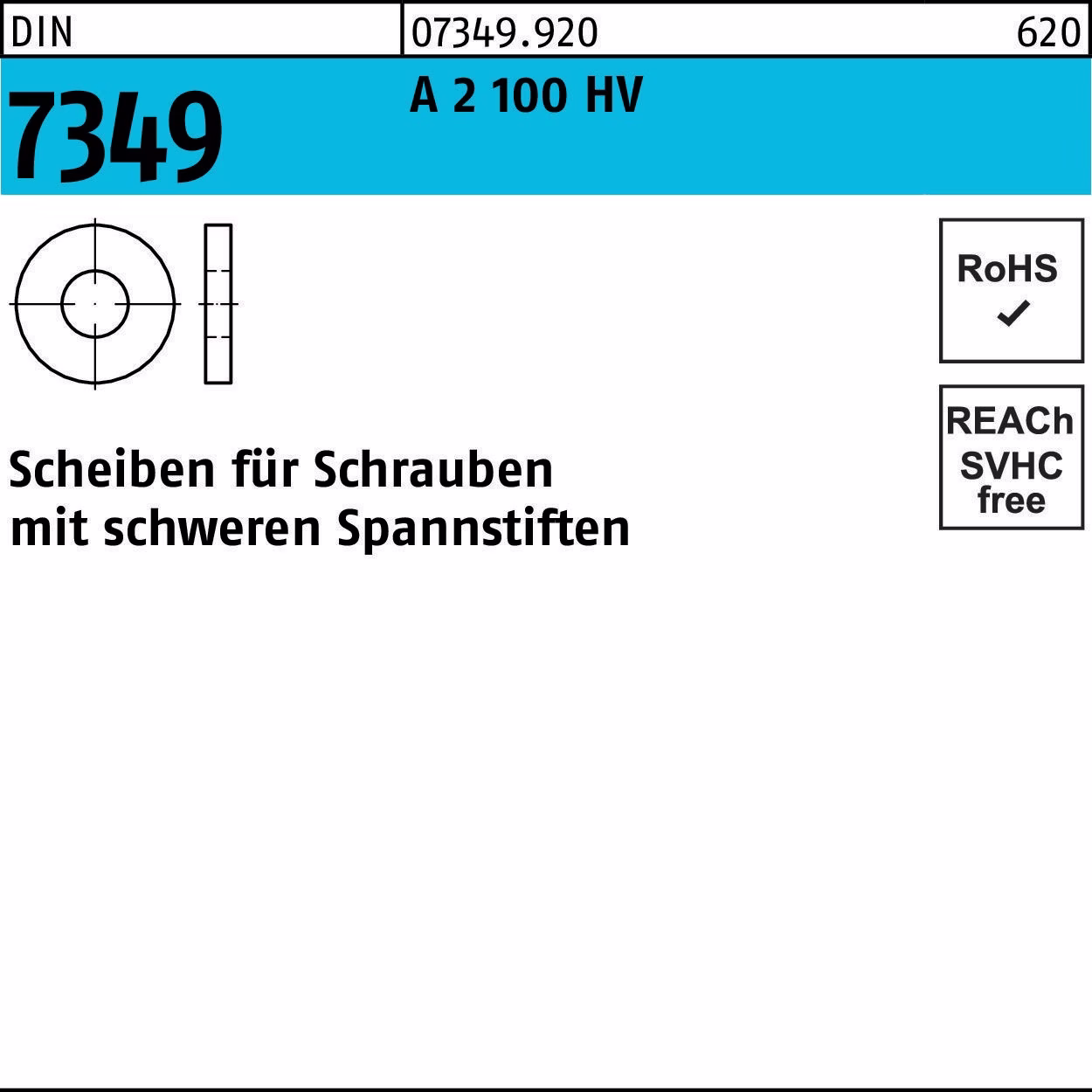 Scheibe DIN 7349