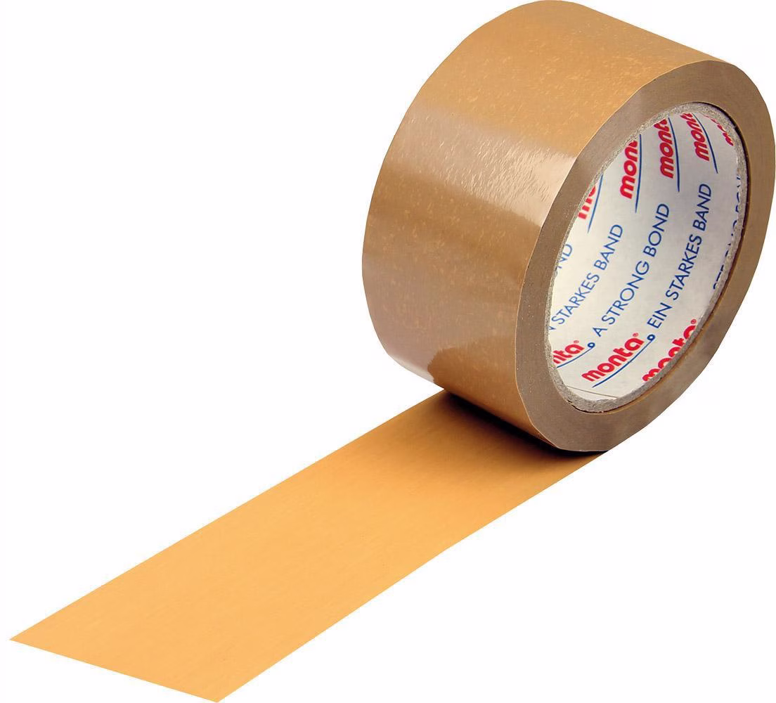 Klebeband monta 283 Breite 50mm Länge 66m Stärke 52µ PVC braun leise