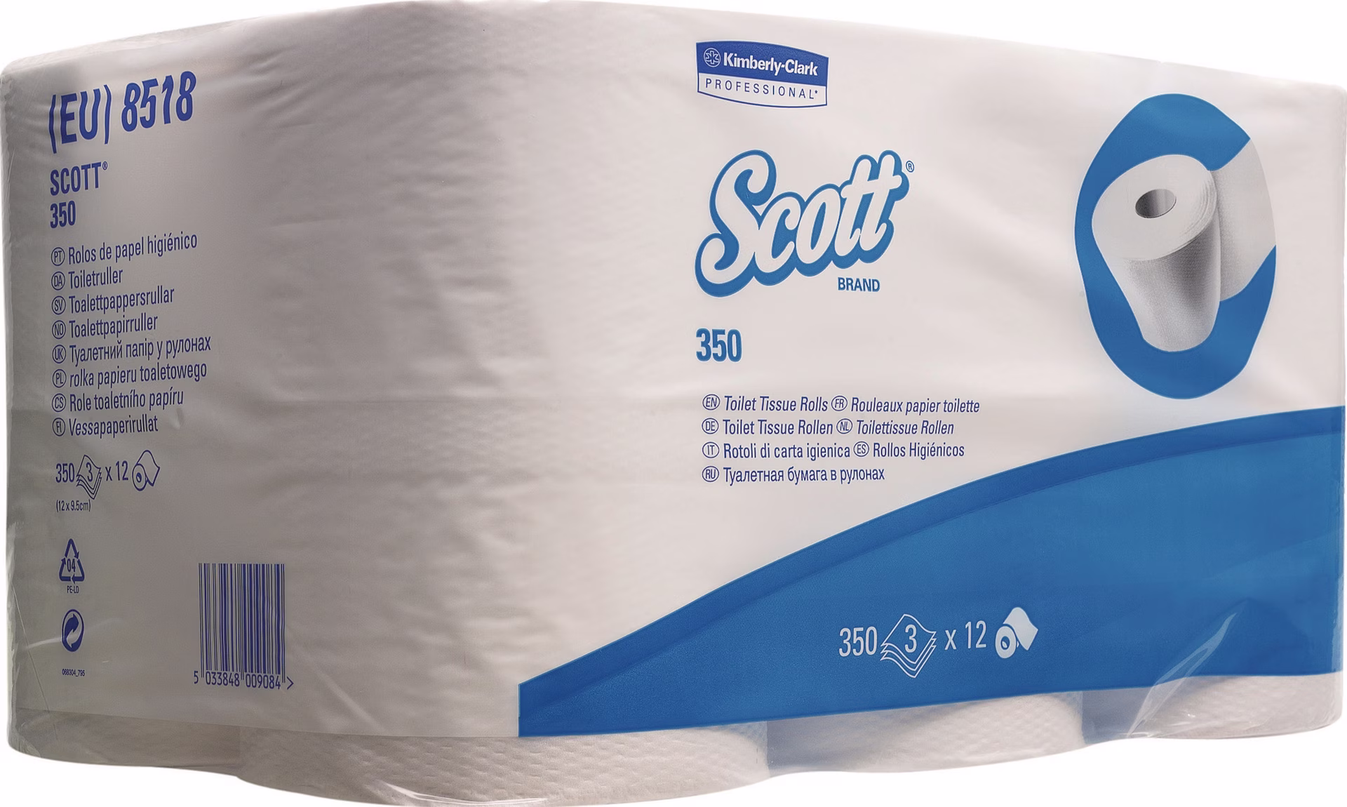 Toilettenpapier Scott 8518 3-lagig,Kleinrollen 36 RL à 350 Bl.=12600 Bl
