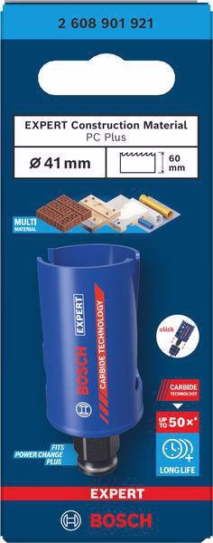 Lochsäge EXPERT Construction Material D.41mm Schnitt-T.60mm Power Change Plus