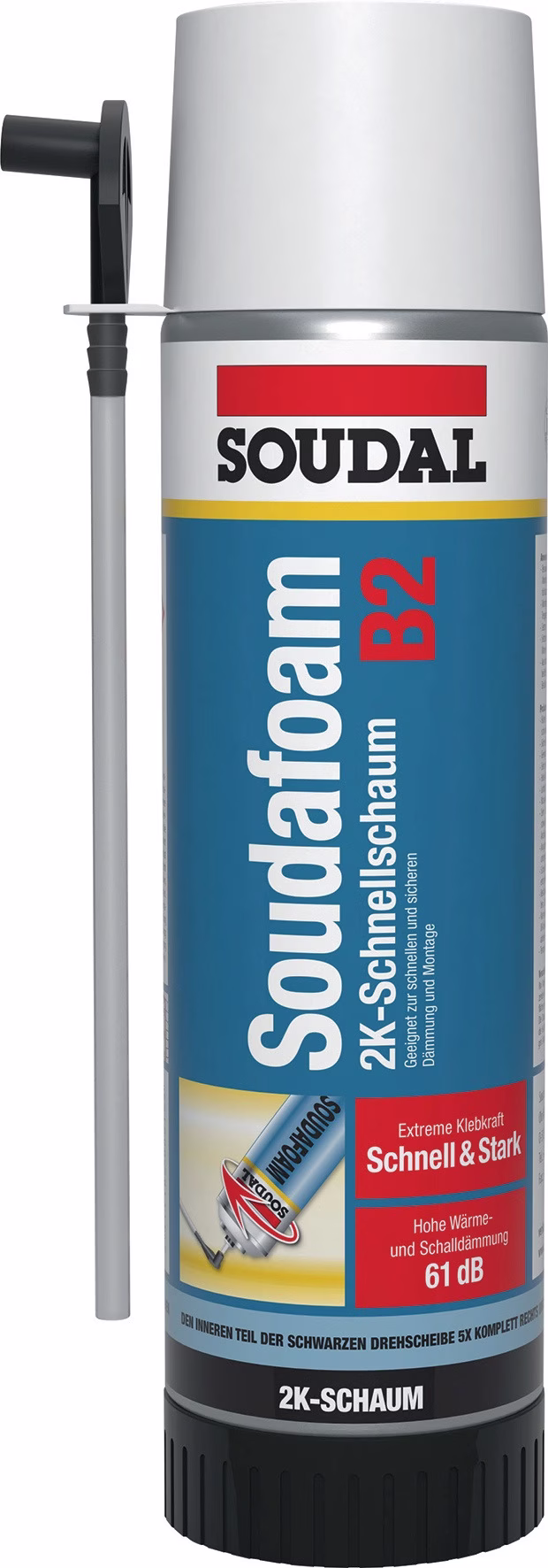 2K-Türzargenschaum SOUDAFOAM 400 ml B2 grün m.Einw.-Handsch.Dose