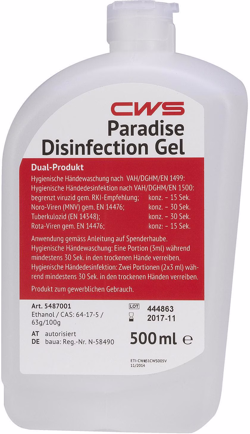Desinfektionsgel 500 ml zum PL Disinfect NT (12 Fl. je 500 ml)