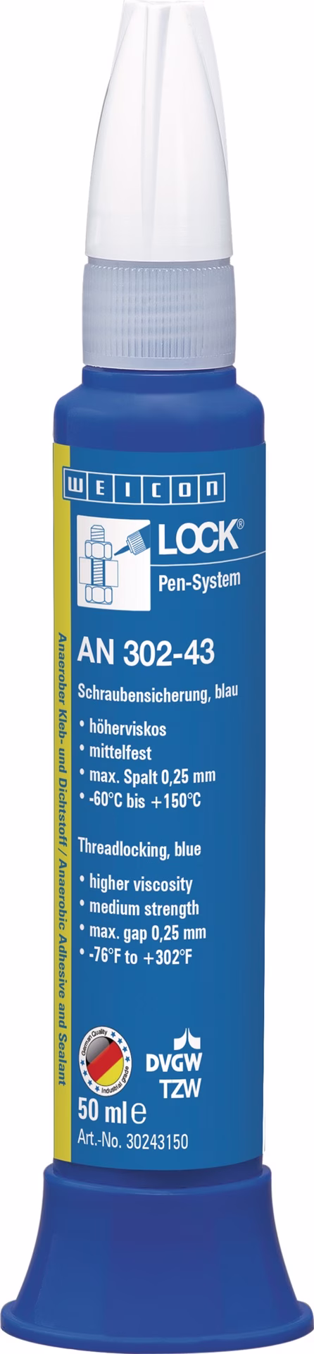 Schraubensicherung WEICONLOCK® AN 302-43 50ml mf.hv.blau Pen