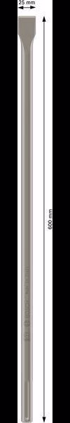 Flachmeißel SDS-max L.600mm Schneiden-B.25mm SDS-Max