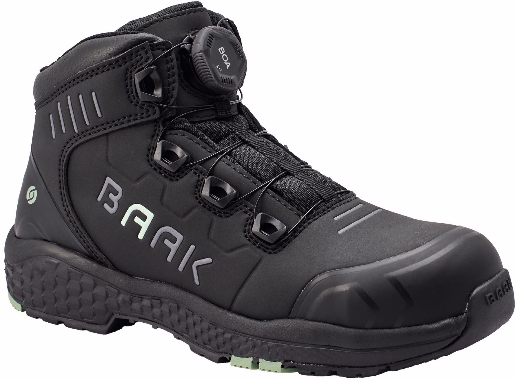 Damensicherheitsstiefel Alessia Gr.42 W.10 schwarz/grün Mikrofaser/TPU