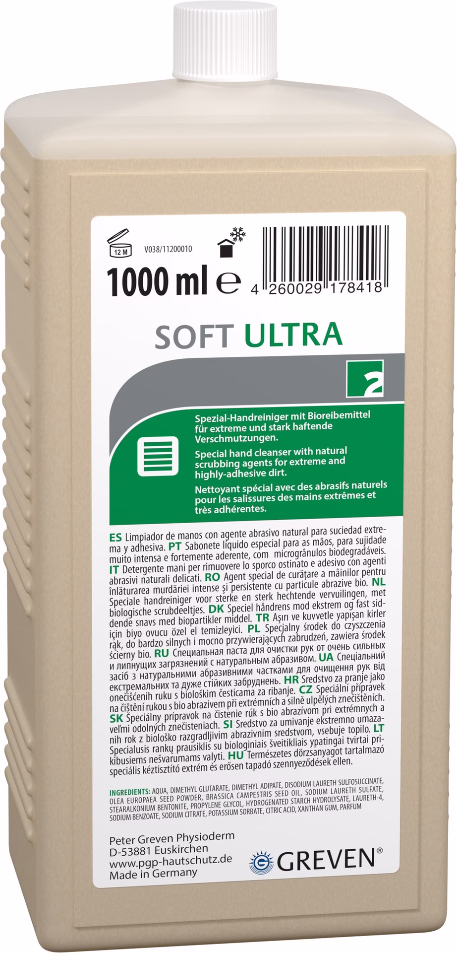 Spezialhandreinigung GREVEN® SOFT ULTRA
