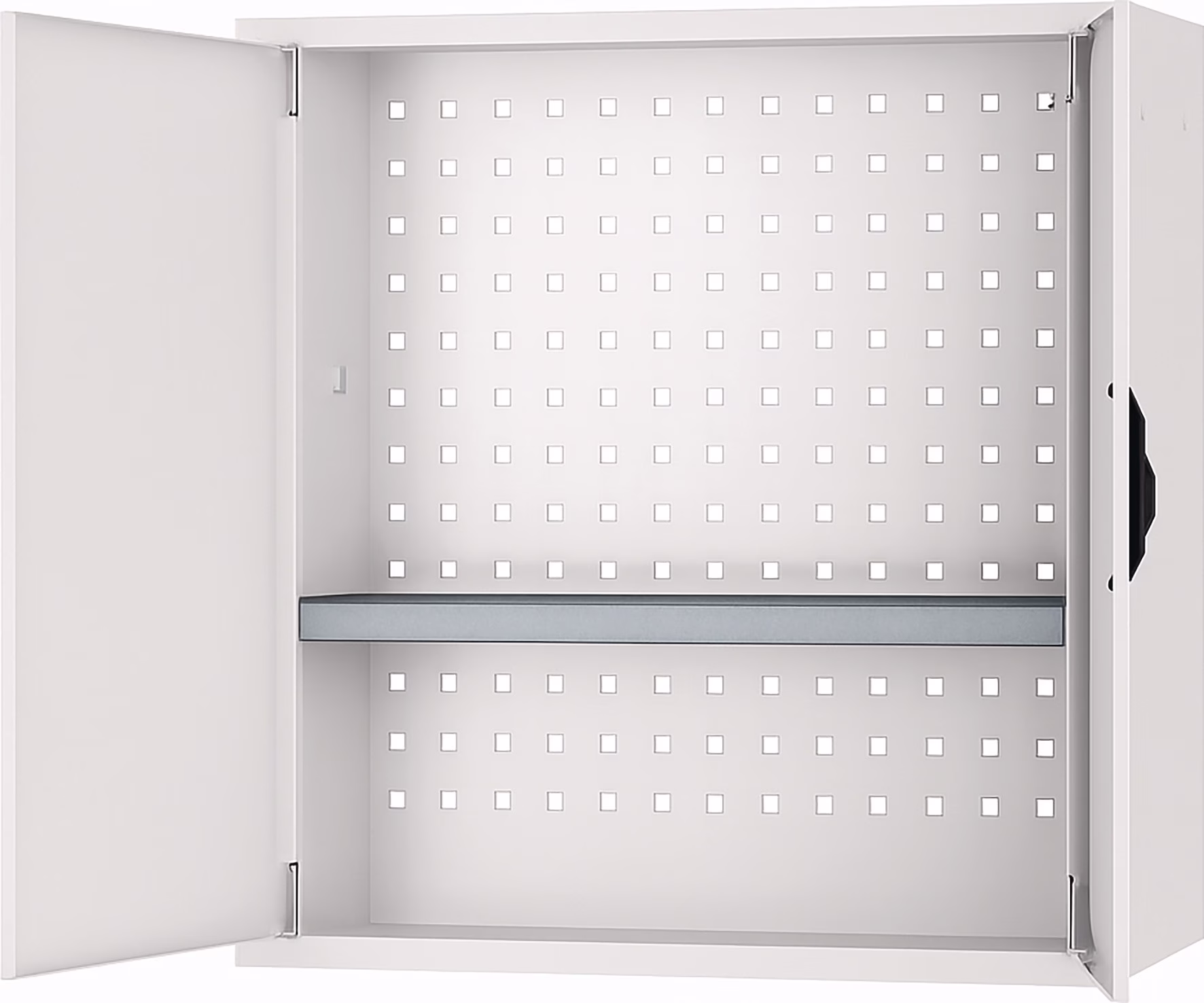 Hängeschrank H600xB700xT200mm Vollblechtür lichtgrau/lichtgrau