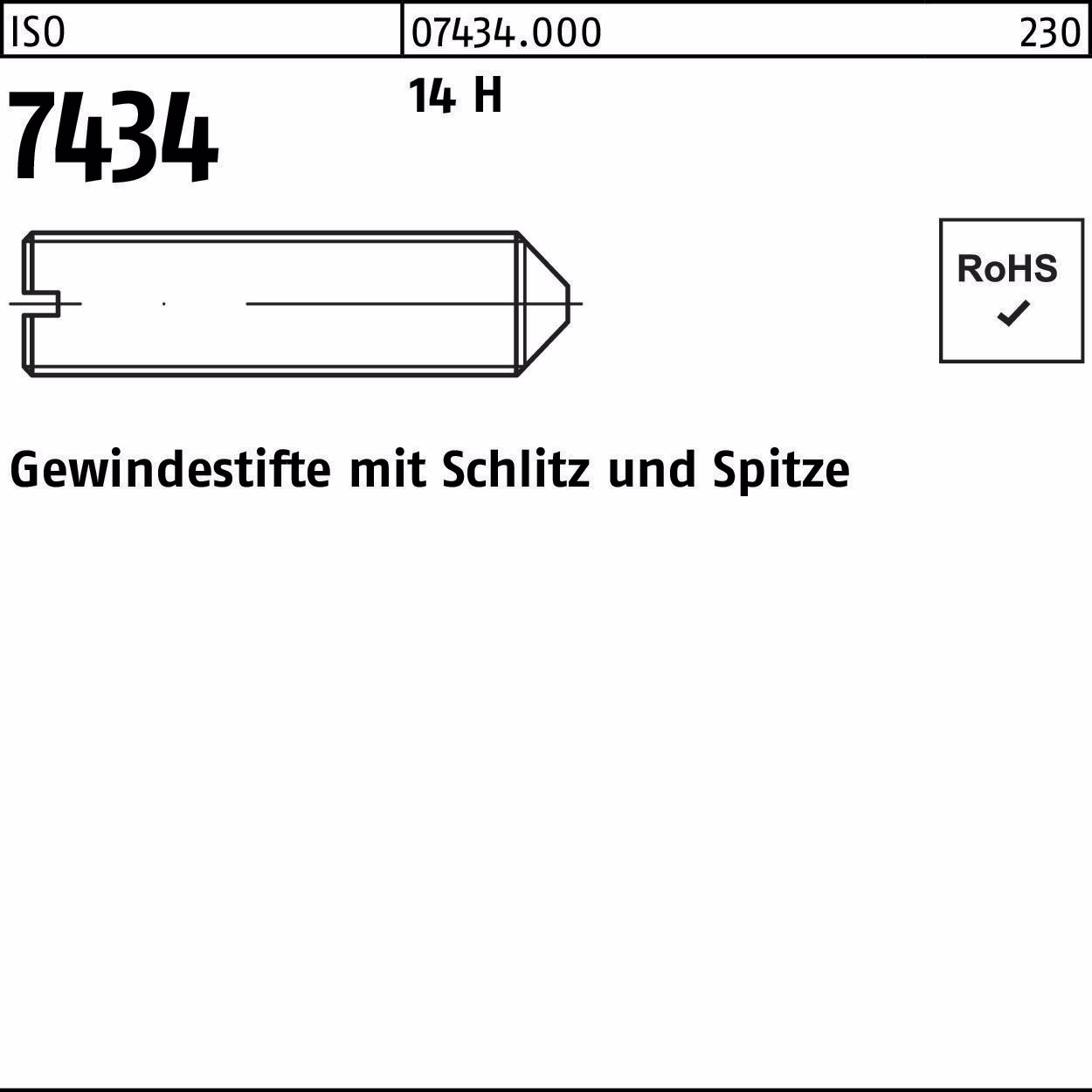 Gewindestift ISO 7434