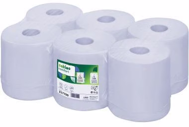 Satino Handtuchrolle 317700 20x25cm 150m 2lg blau geprägt 6 St./Pack