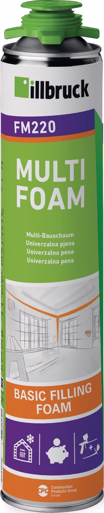 1K-PUR-Schaum FM220 B2 gelb mit Einweghandschuhen Dose ILLBRUCK