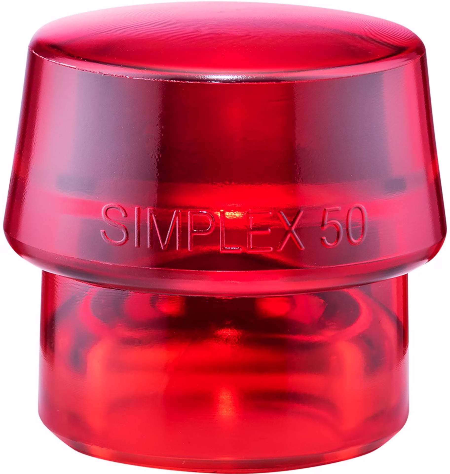 Schonhammerkopf SIMPLEX Kopf-Ø 50mm Plastik rot hart