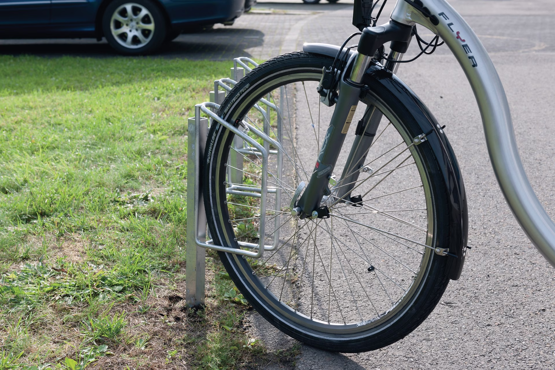 Fahrradklemmbügel 1-s.90Grad verz.Anz.Radstände 1 z.Bet