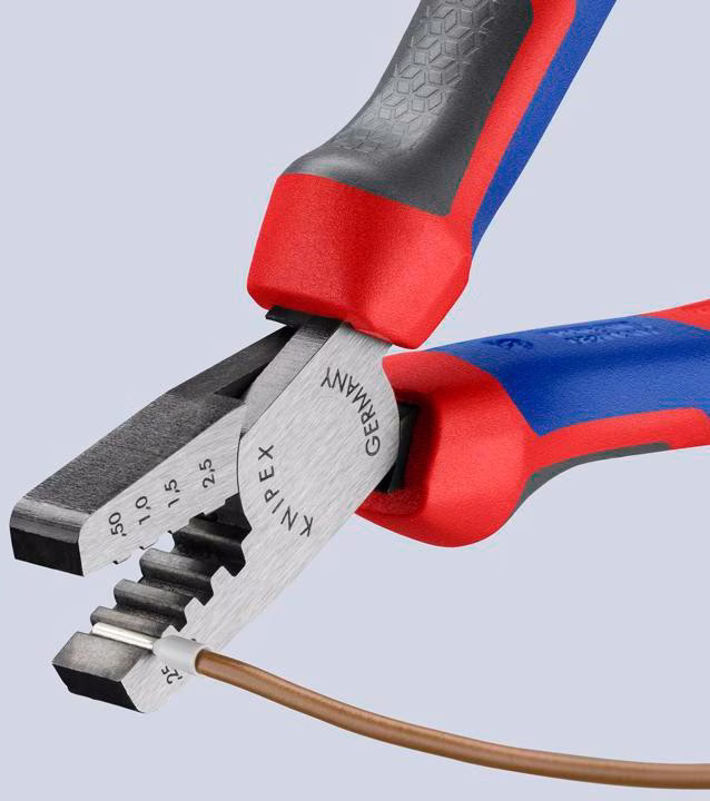 Aderendhülsenzange Gesamt-L.145mm 0,25-2,5 (AWG 23-13)mm² pol.
