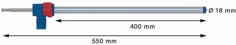 Hammerbohrer-Set EXPERT SDS Clean plus-8X D.18mm Gesamt-L.550mm Arbeits-L.400mm