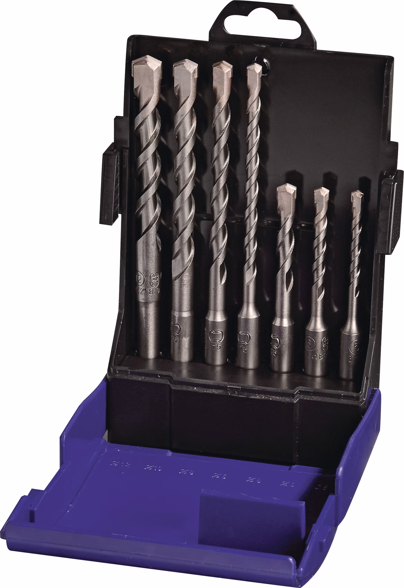 Hammerbohrersatz SDS-Plus 7-tlg.SDS-Plus Ku.-Box