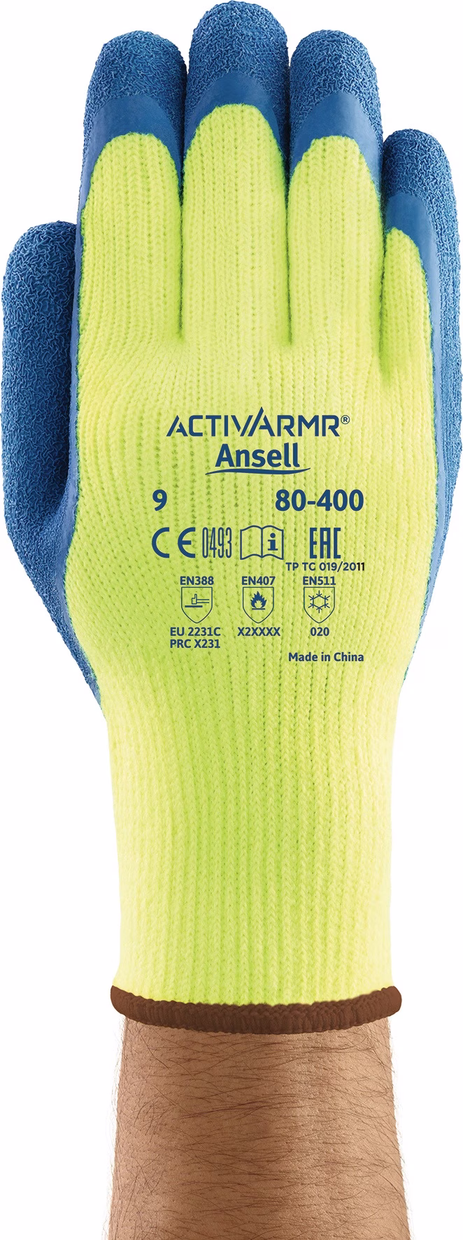 Kälteschutzhandschuhe ActivArmr® 80-400 Gr.10 gelb/blau EN 388,EN 511,EN 407