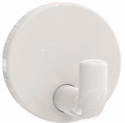 Einzelhaken 477.90.010 einfach A.45mm PA reinweiß 99 D.50mm