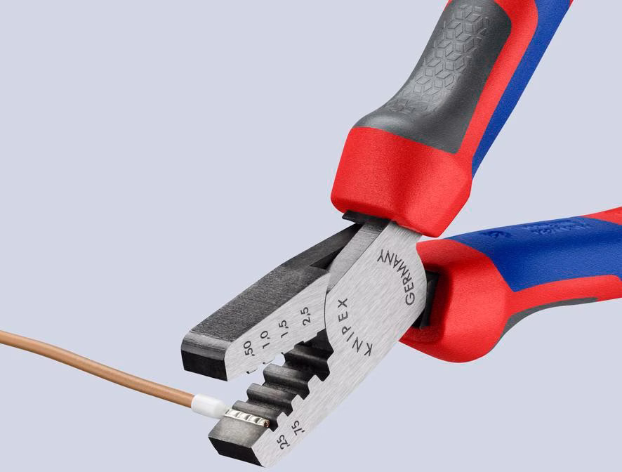 Aderendhülsenzange Gesamt-L.145mm 0,25-2,5 (AWG 23-13)mm² pol.