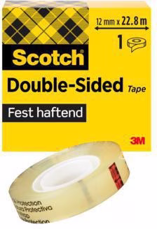 Klebefilm D6651222 12mmx22,8m beidseitig klebend