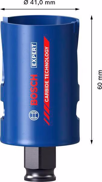 Lochsäge EXPERT Construction Material D.41mm Schnitt-T.60mm Power Change Plus