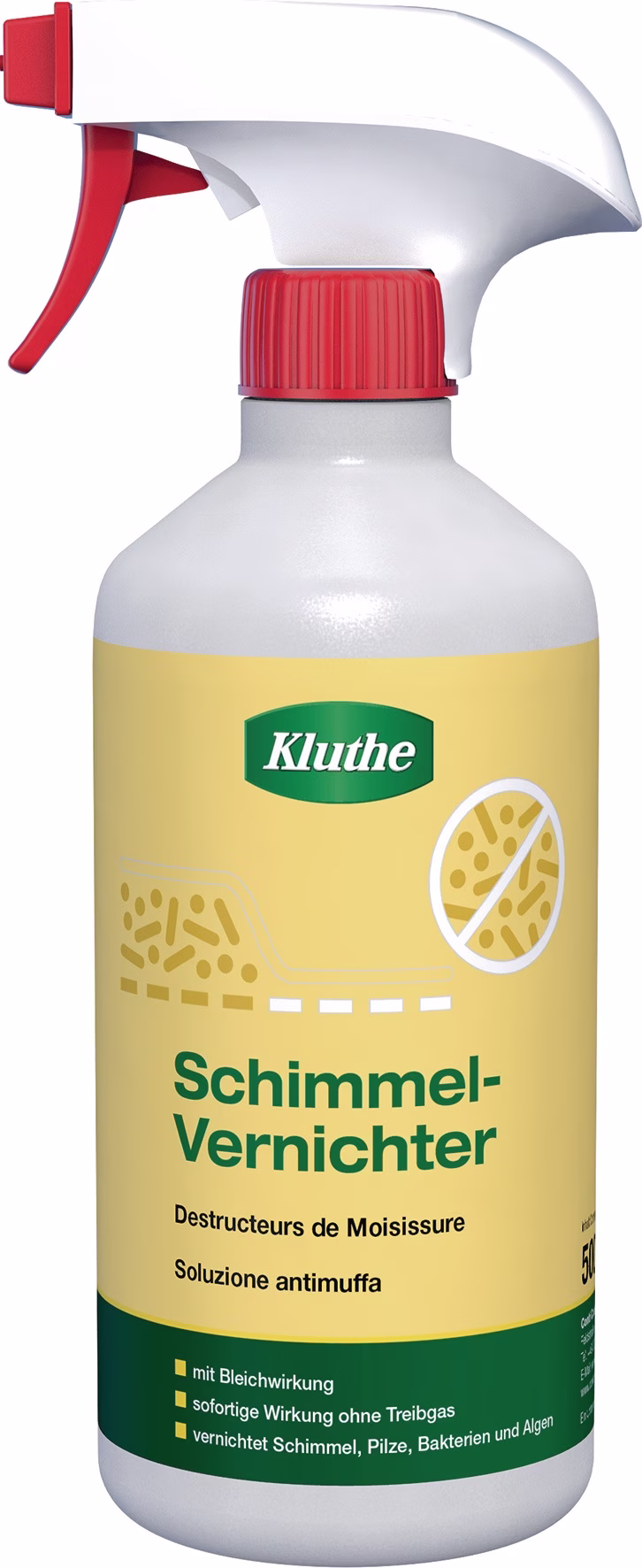 Schimmelvernichter chlorhaltig 500 ml Sprühflasche