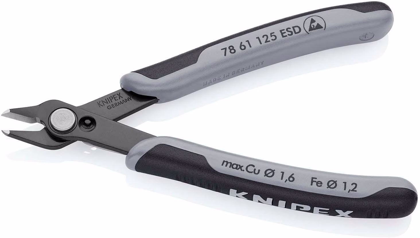 Elektronik-Seitenschneider Super-Knips® L.125mm Form 6 Facette nein brün