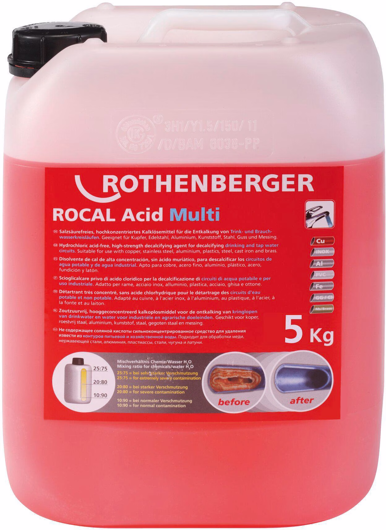 Entkalkungskonzentrat ROCAL Acid Multi Konzentrat Kanister