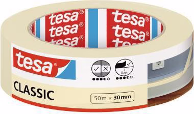Kreppband (B x L) Papier beige TESA