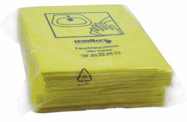 Wischtuch Piktogramm BAD 35x40cm gelb 10 St./Pack.