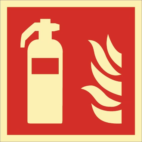 Brandschutzzeichen DIN EN ISO 7010 L148xB148mm Feuerlöscher