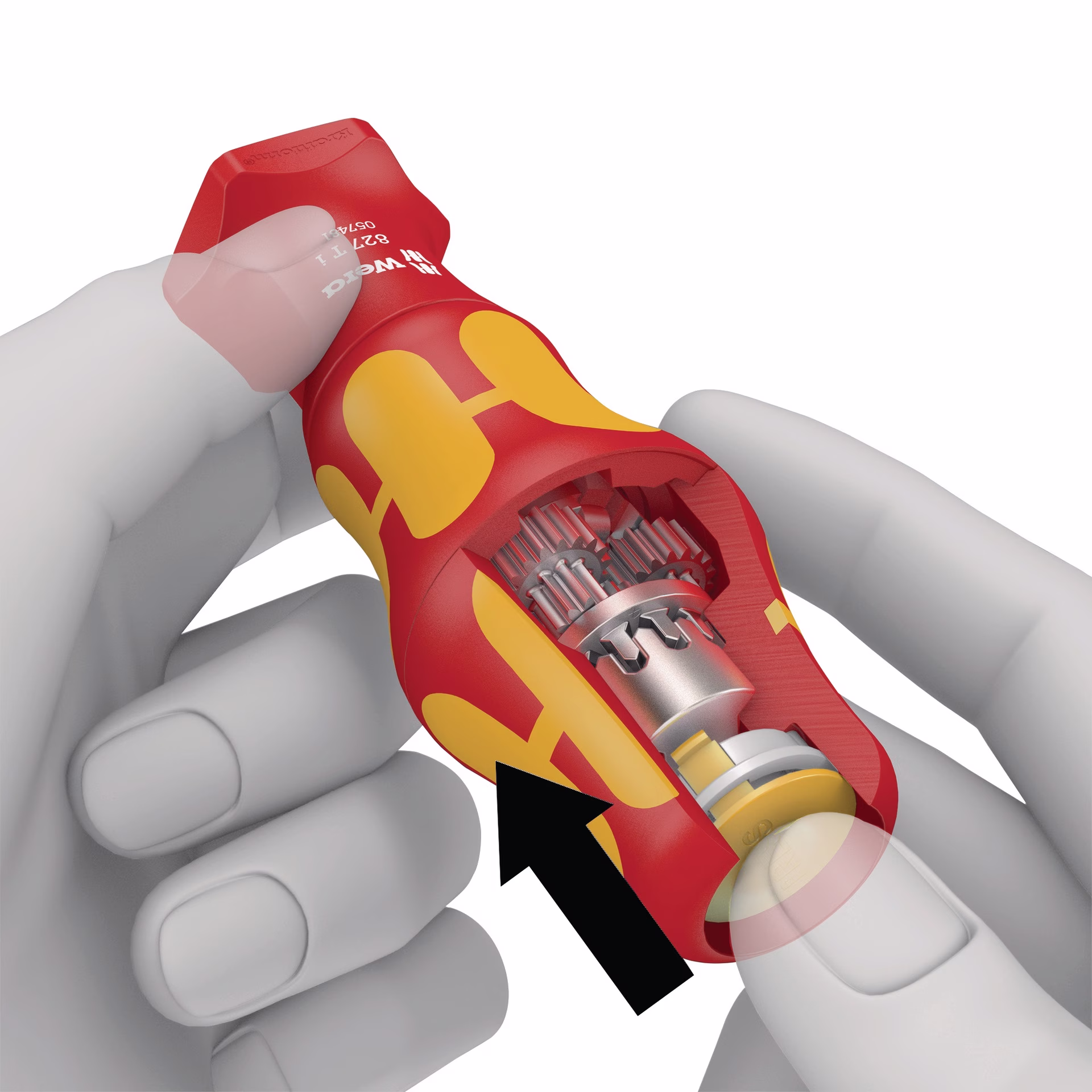 Handgriff 827 T i Kraftform Turbo f.WERA VDE Wechselkl.VDE isol