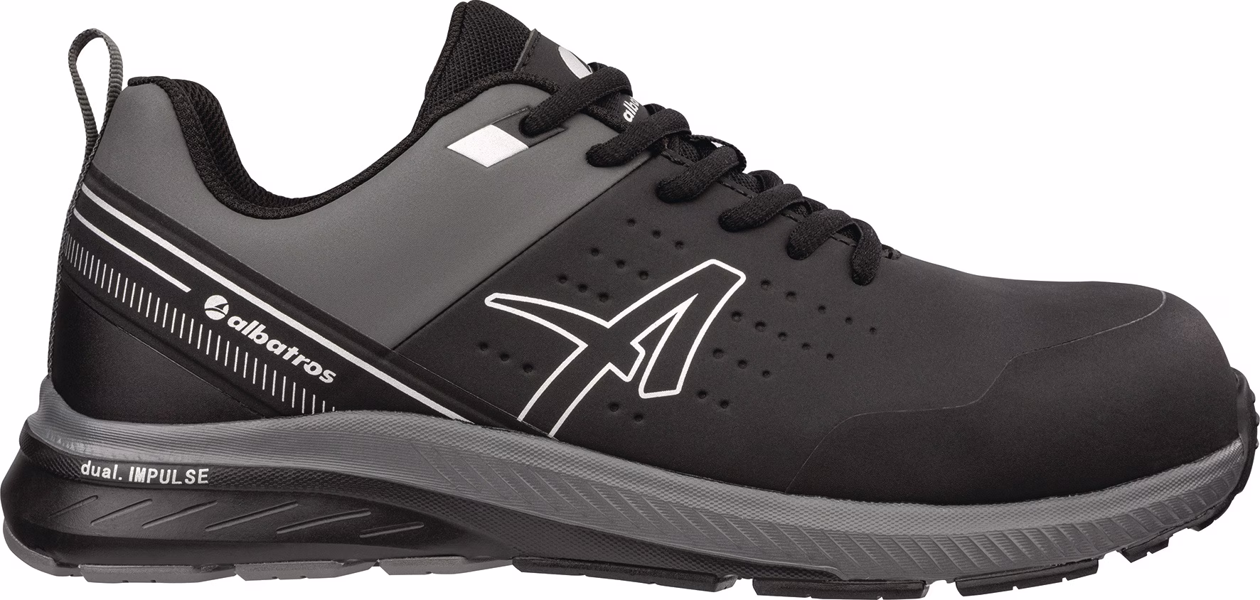 Sicherheitsschuh Vigor 2 Impulse Black Low Gr.45 grau S3S ESD FO HRO SR