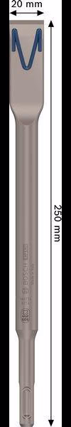 Flachmeißel EXPERT SDS plus-8C L.250mm B.20mm SDS plus 1 St