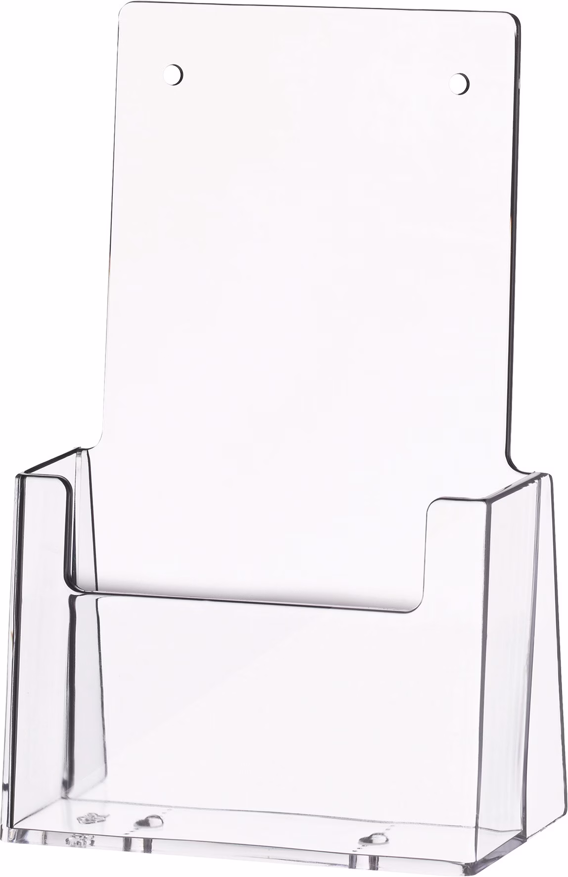 Tischprospekthalter 1/3 DIN A4/C6 lang Ku.transp.freistehend