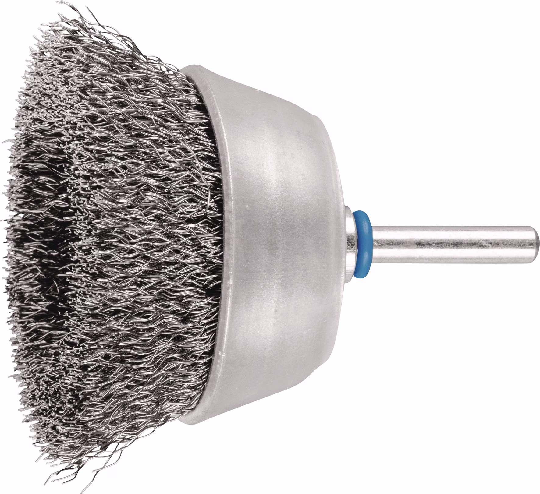 Topfbürste TBU INOX D.70mm Drahtstärke 0,3mm VA Schaftaufnahme