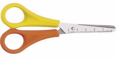 Kinderschere E-21593 00 13cm 5 Zoll Linkshand rund ge/or